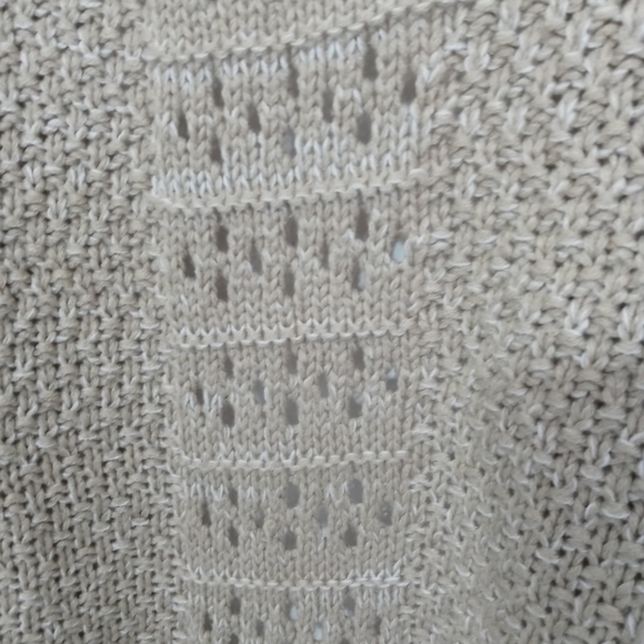 Charlotte Russe Beige Oversize slouchy Knit Sweater with 3/4 sleeves - Picture 7 of 13